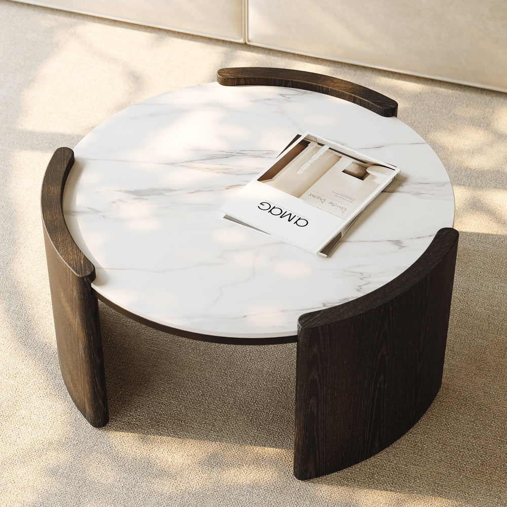 Solara Round Matte Coffee Table