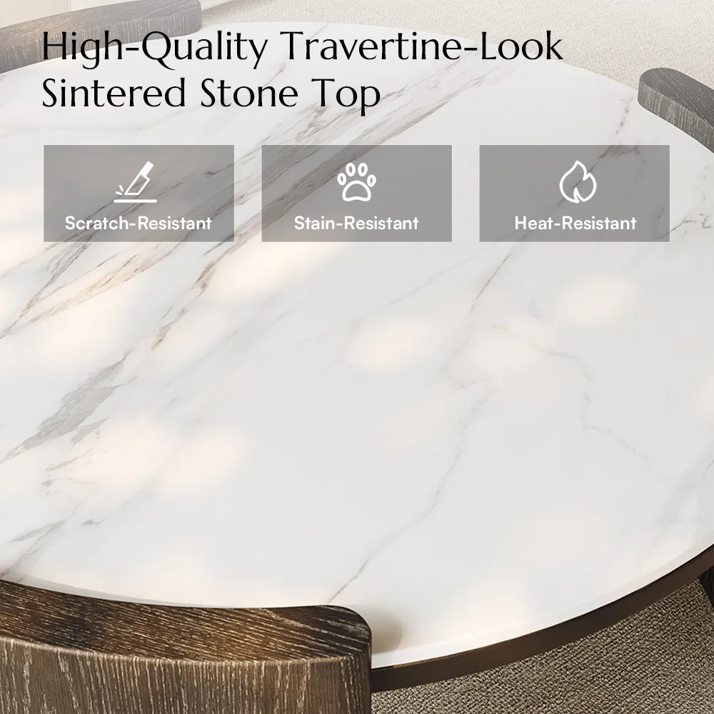 Solara Round Matte Coffee Table