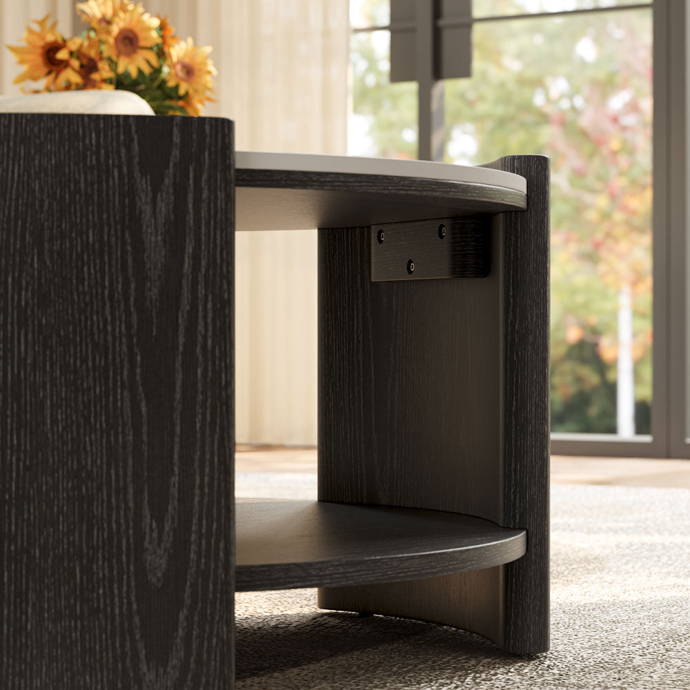 Solara Round Matte Coffee Table