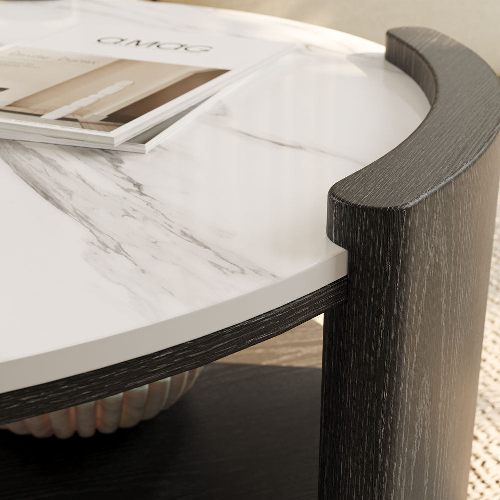 Solara Round Matte Coffee Table