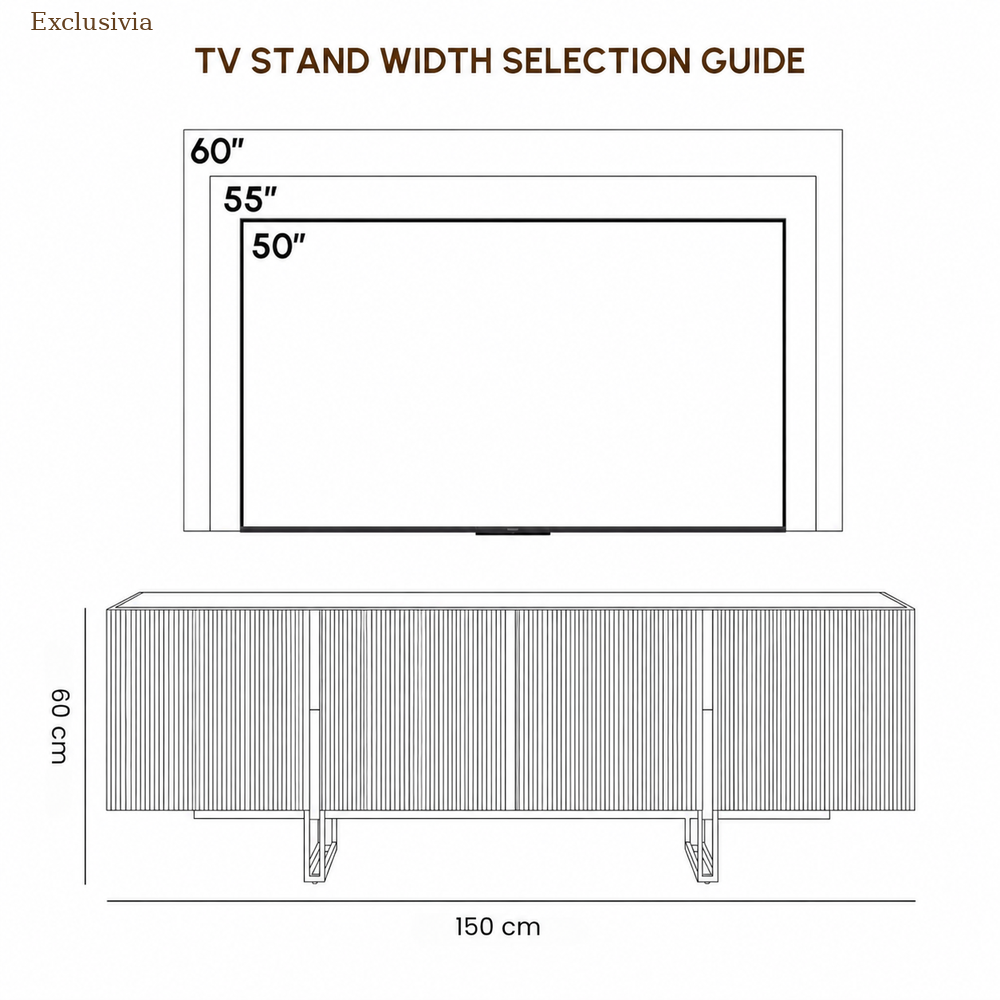 Auro Sintered Stone Fluted TV Console