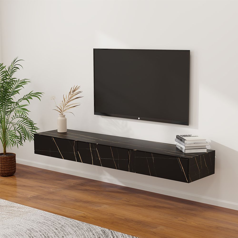 Float Modern Sintered Stone Floating TV Console