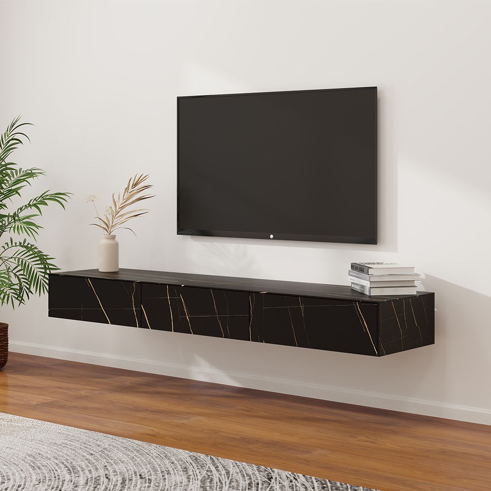 Float Modern Sintered Stone Floating TV Console