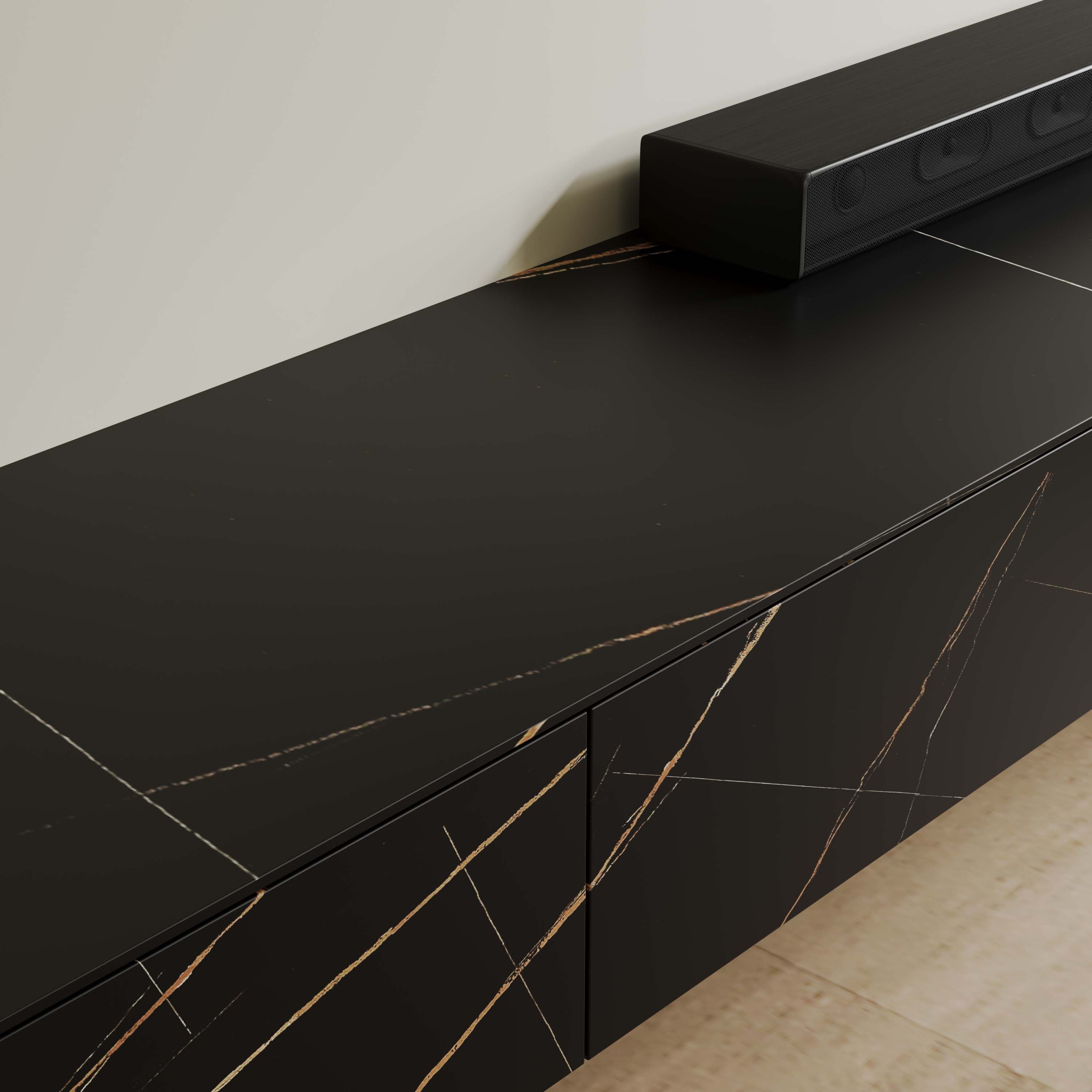 Float Modern Sintered Stone Floating TV Console