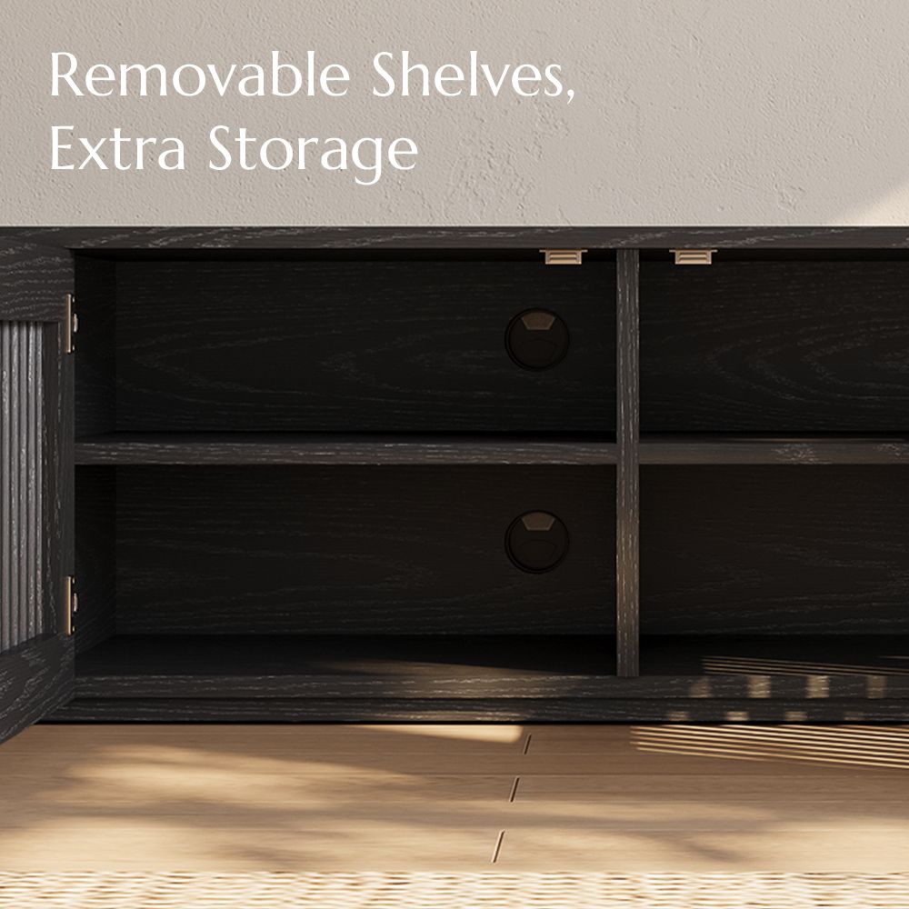 Aeolus Modern Wood TV Stand