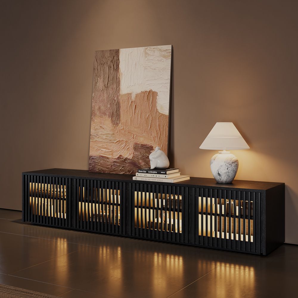 Aeolus Modern Wood TV Stand