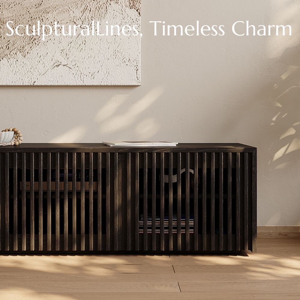 Aeolus Modern Wood TV Stand