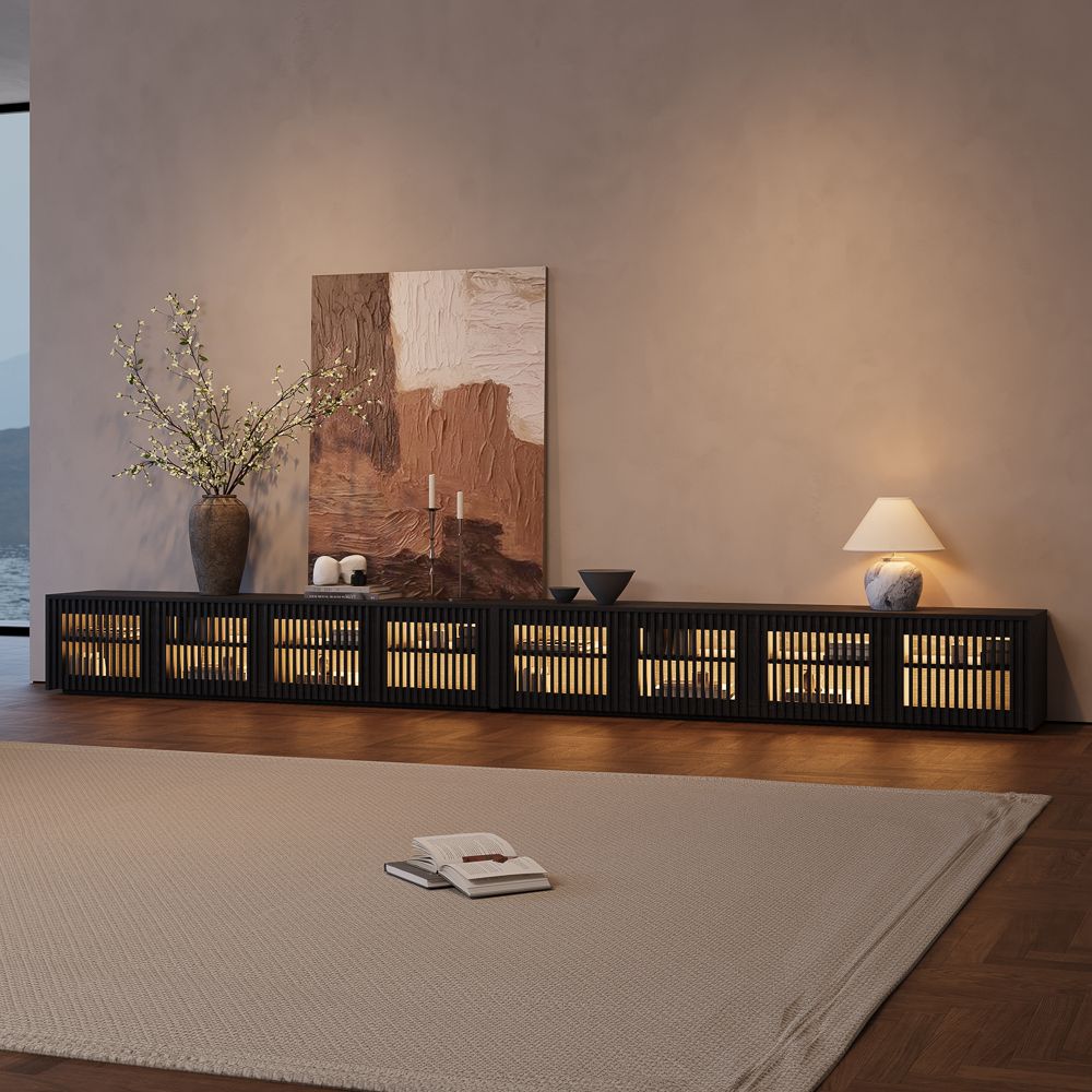 Aeolus Modern Wood TV Stand