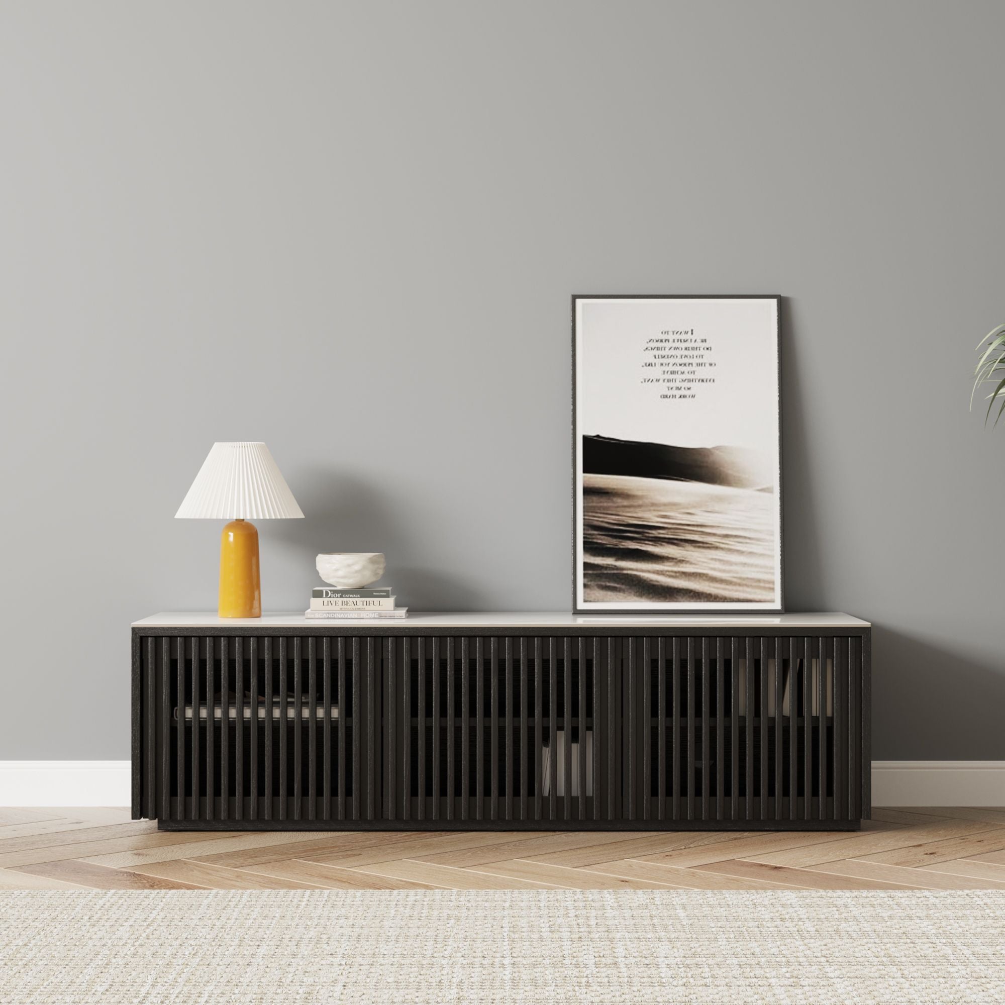Aeolus Modern Wood TV Stand