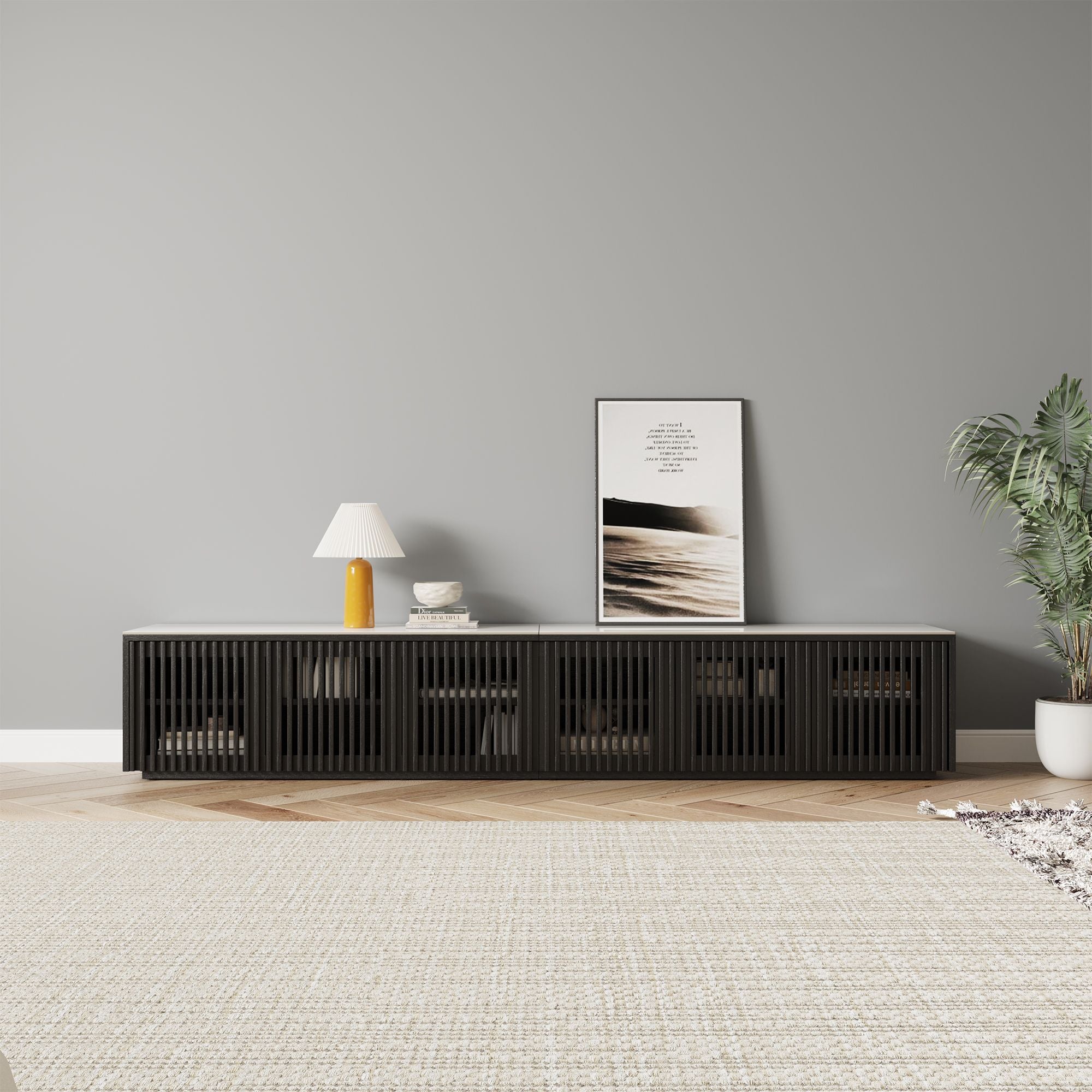 Aeolus Modern Wood TV Stand