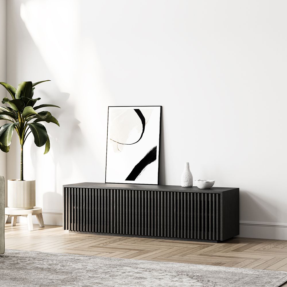 Aeolus Modern Wood TV Stand