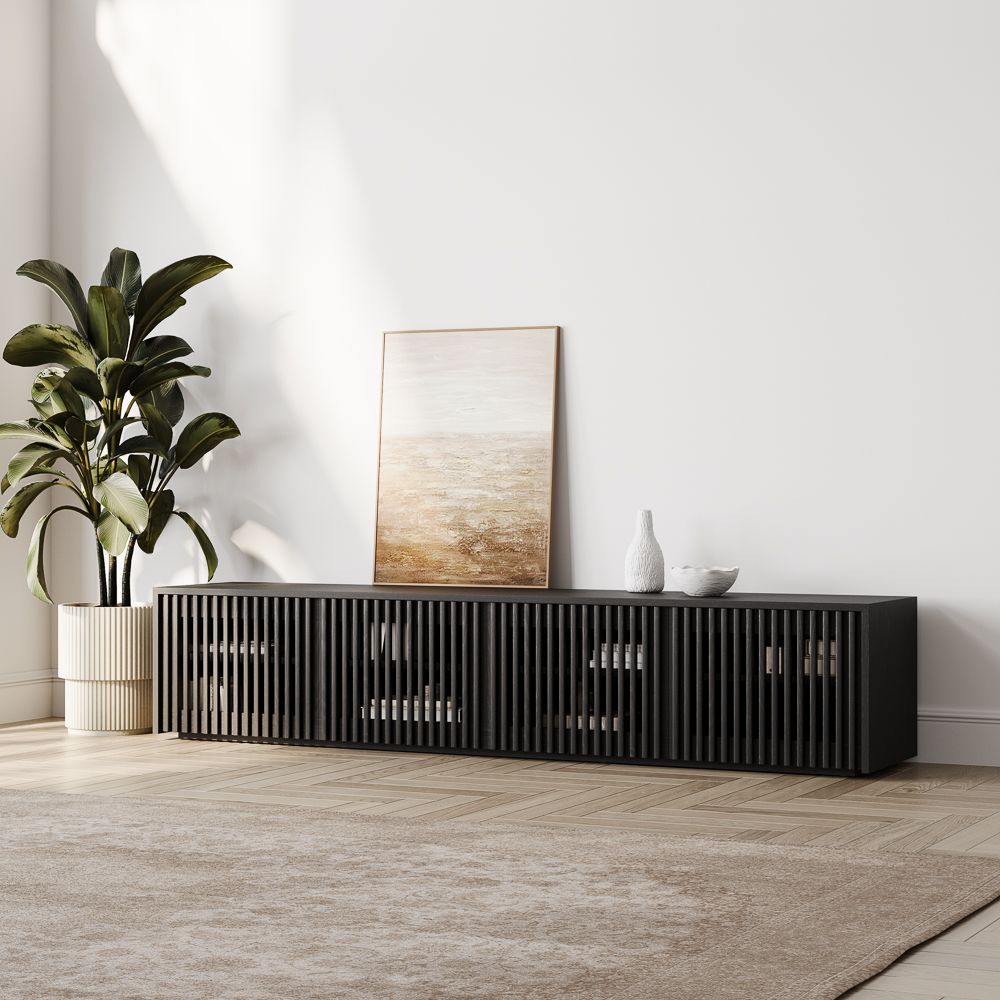 Aeolus Modern Wood TV Stand