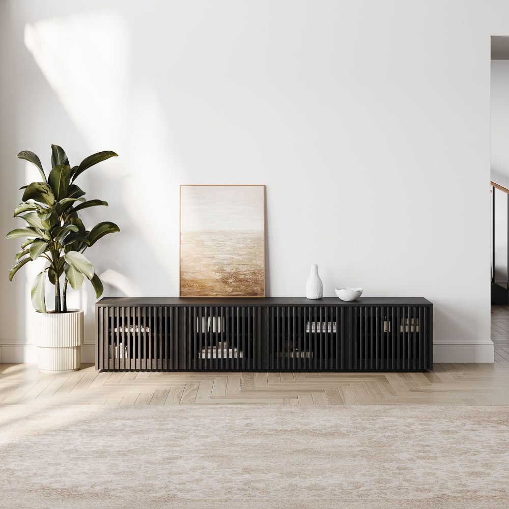 Aeolus Modern Wood TV Stand