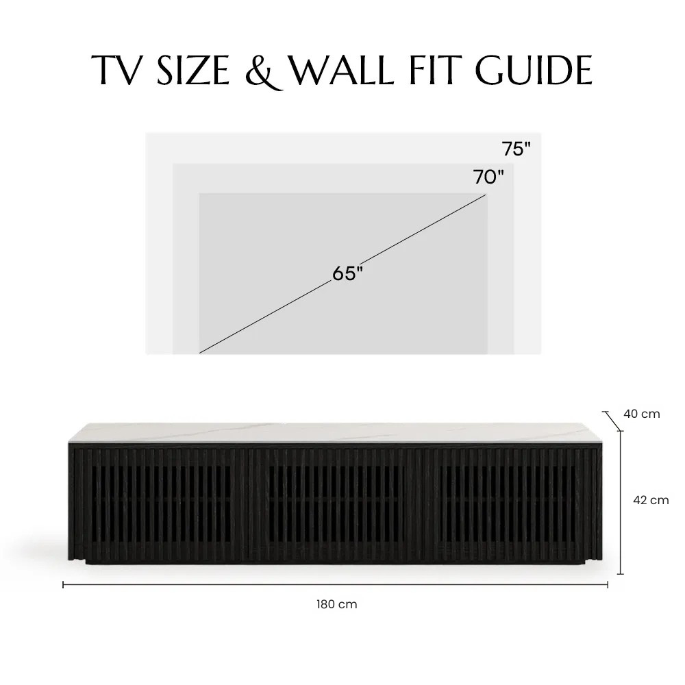 Aeolus Modern Wood TV Stand