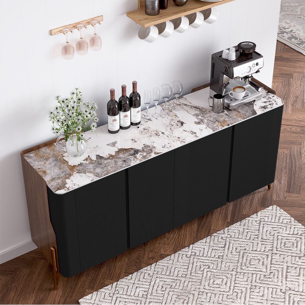 Solara Modern Storage Sideboard with Sintered Stone Top