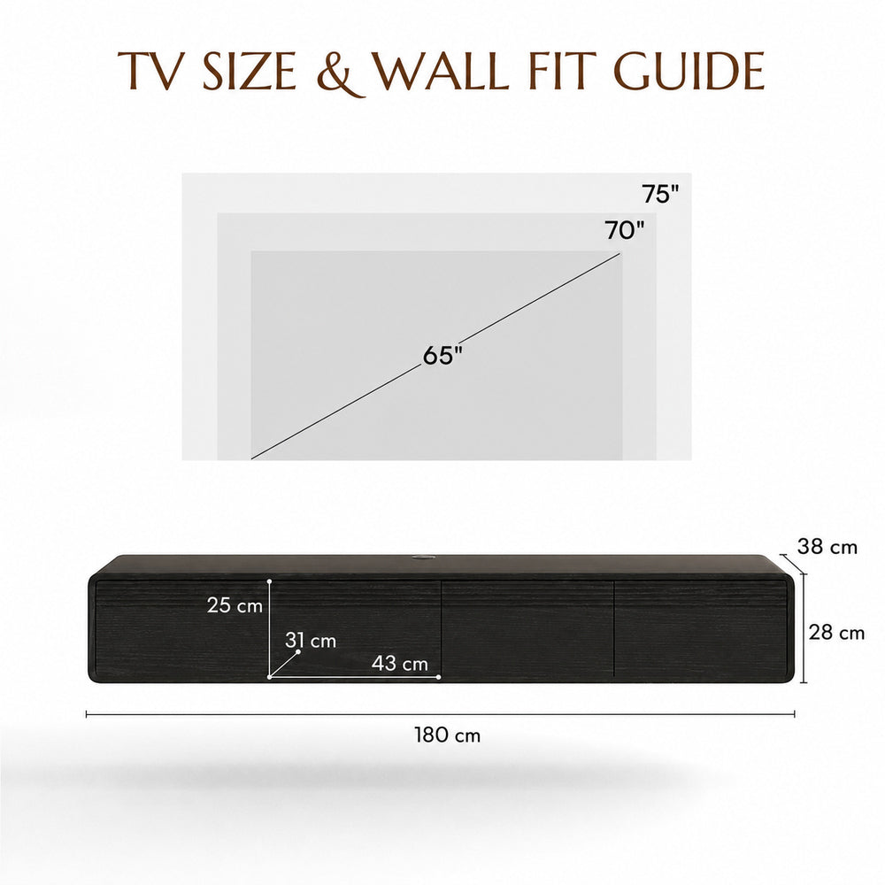 Float Mid-Century Floating TV Console