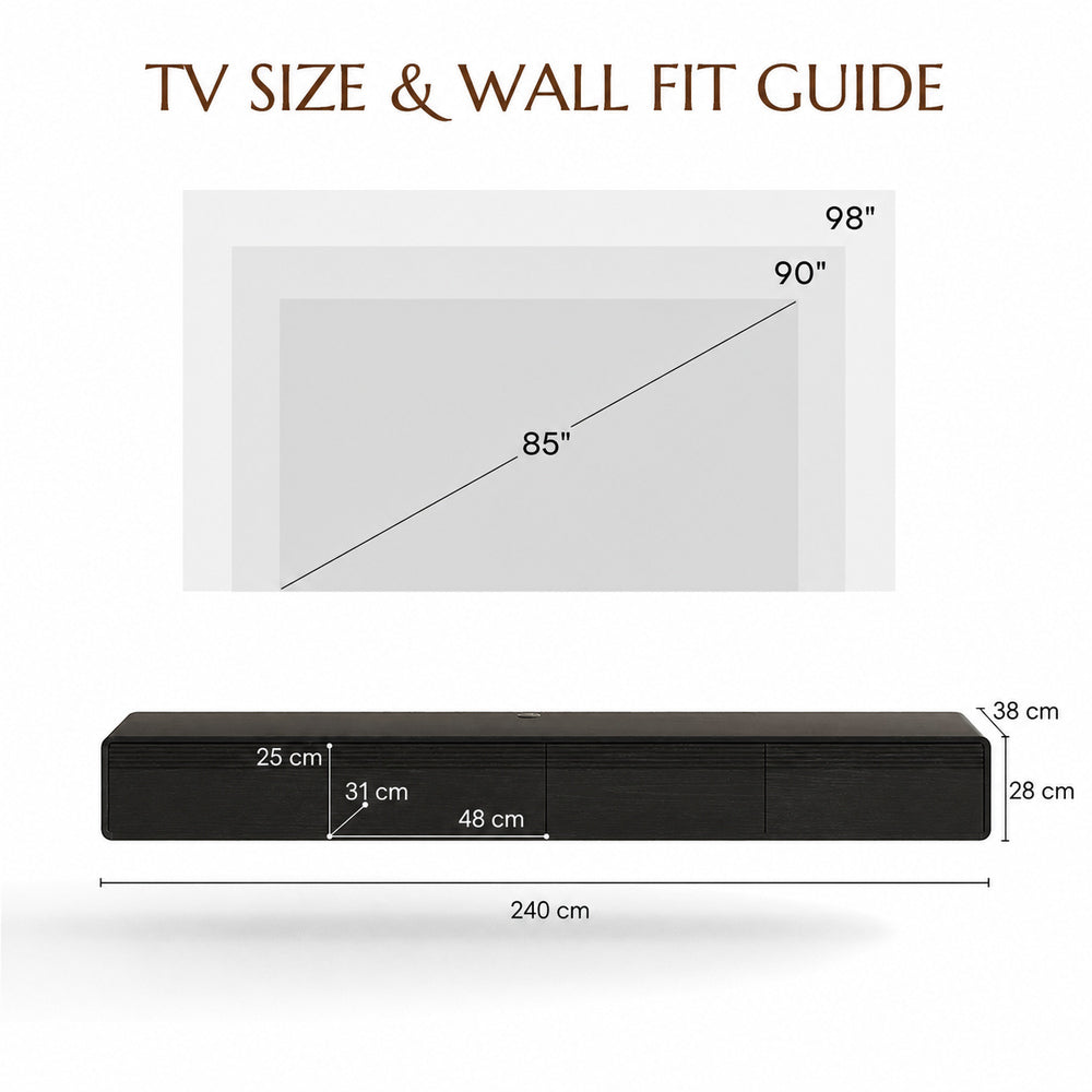 Float Mid-Century Floating TV Console