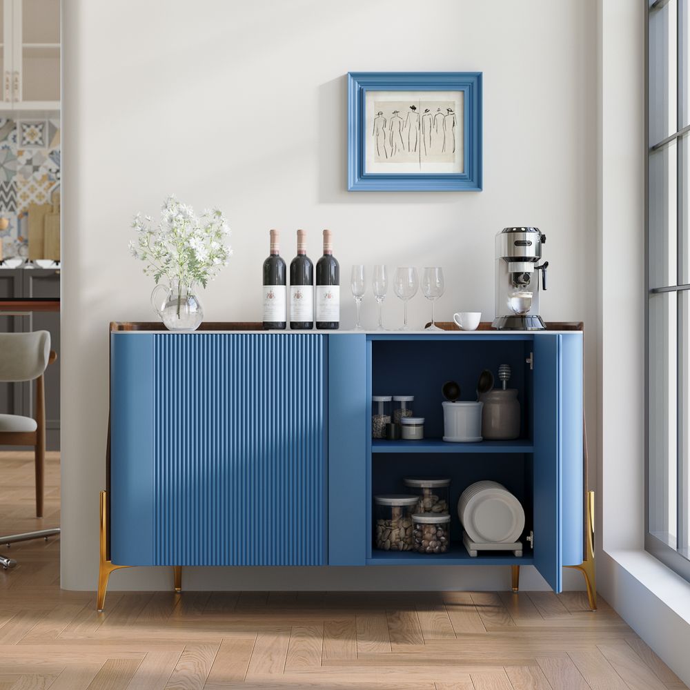 Solara Modern Storage Sideboard with Sintered Stone Top