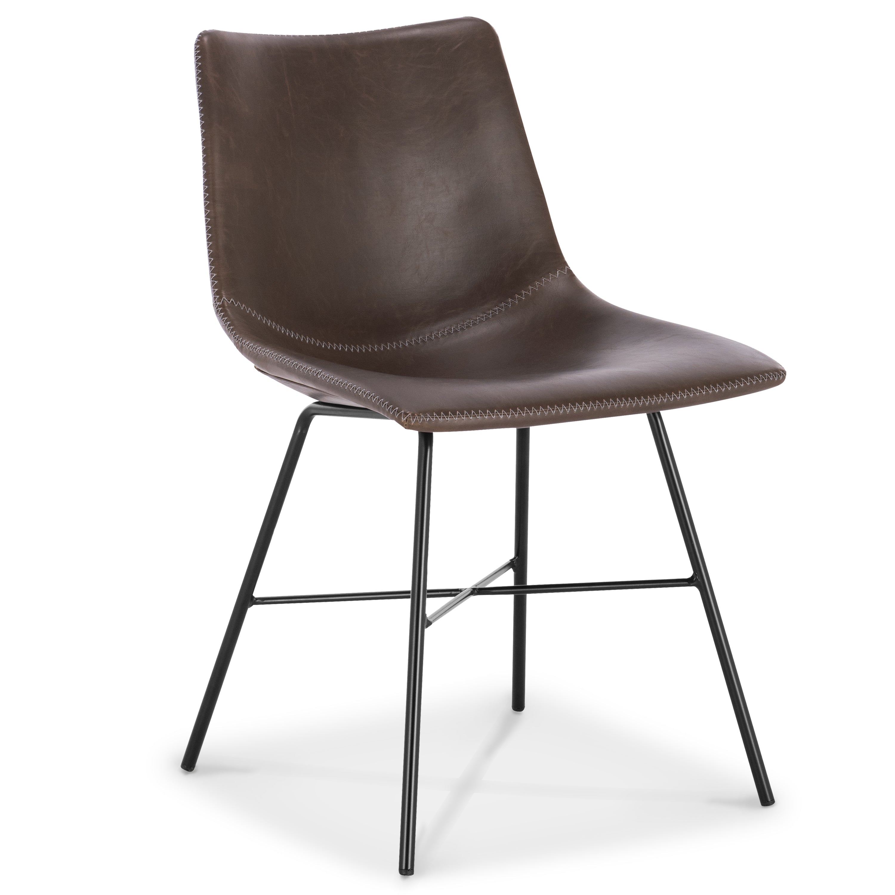 PAXLEY Vegan Leather Dining Chair Set of 2