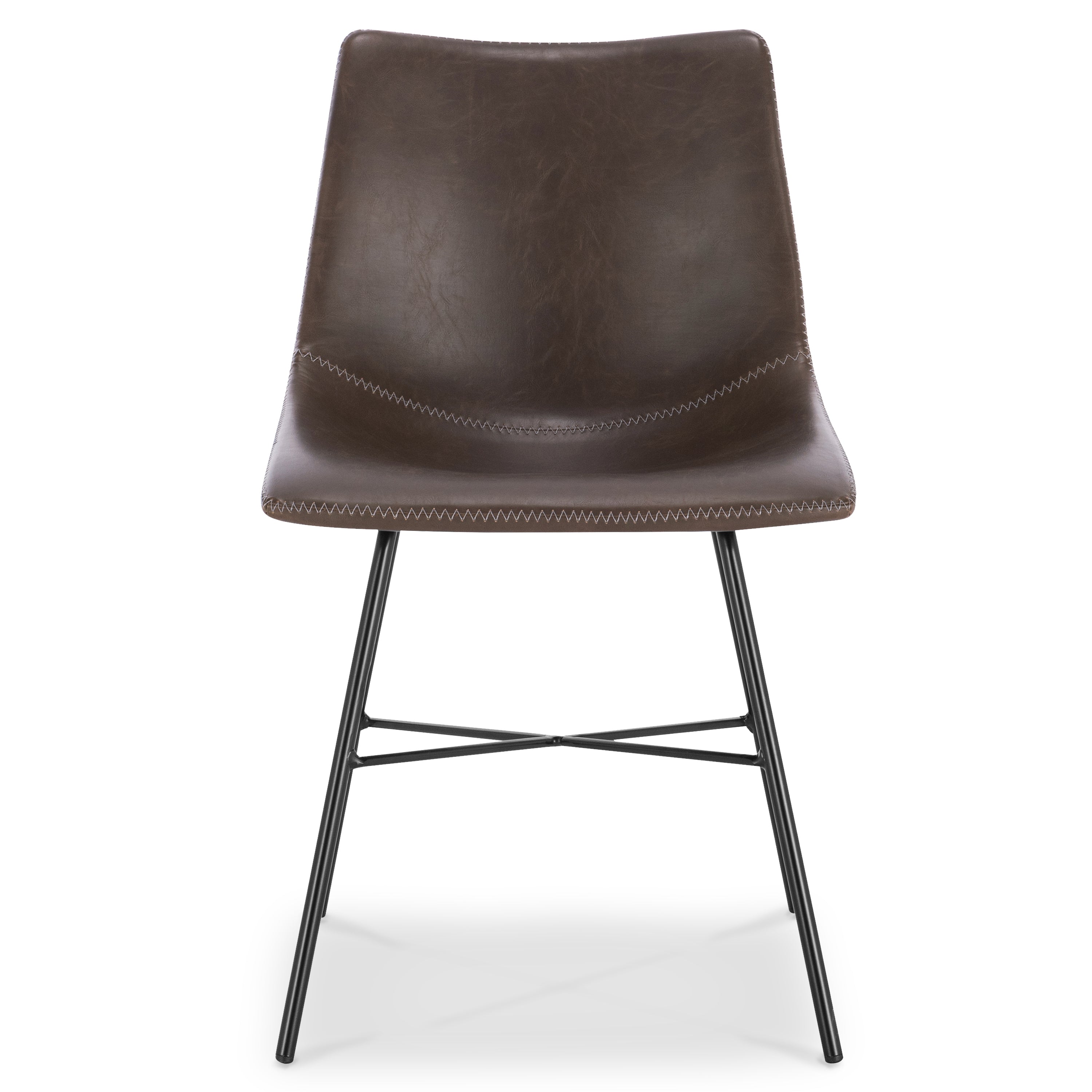 PAXLEY Vegan Leather Dining Chair Set of 2