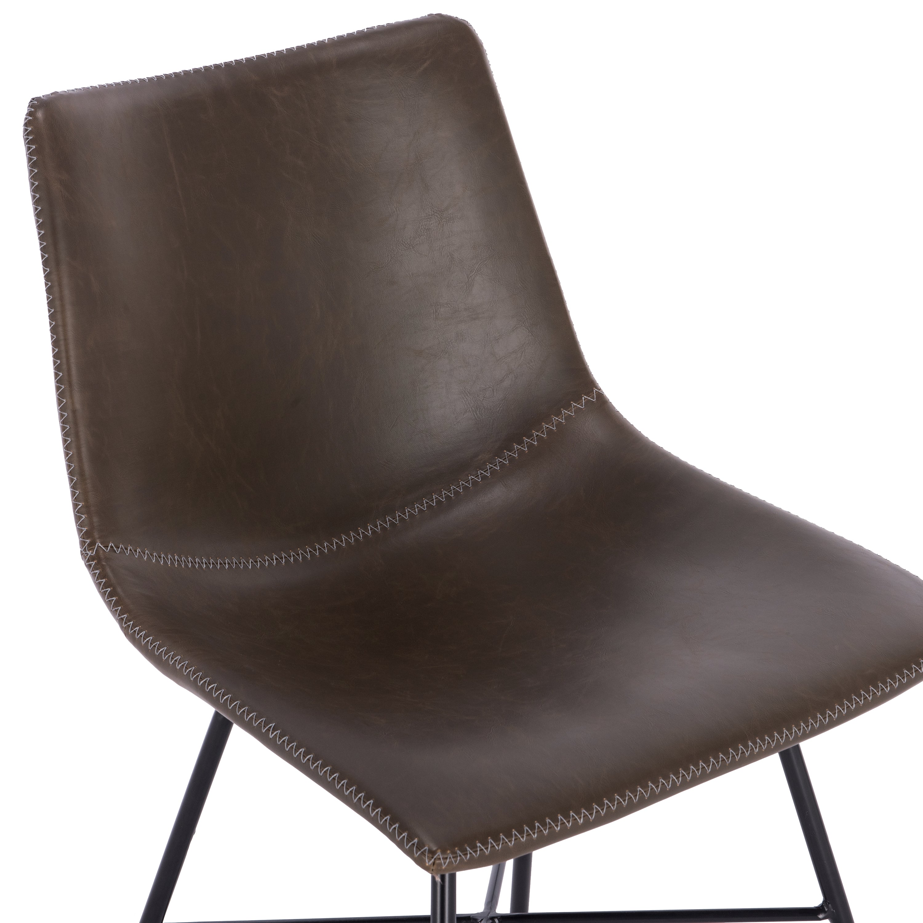 PAXLEY Vegan Leather Dining Chair Set of 2