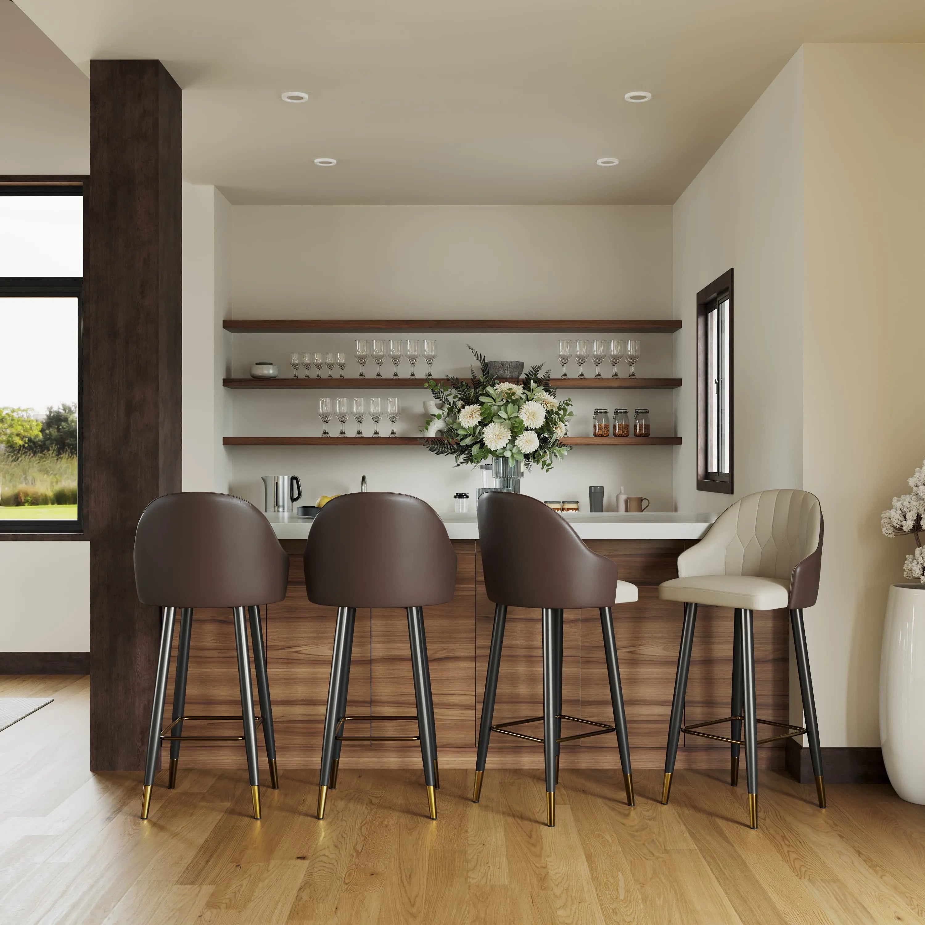Torin 61 cm Modern Counter Stools – Set of 2