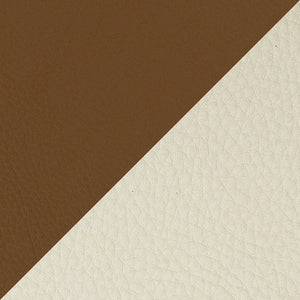 Brown & Light Gray & PU Leather