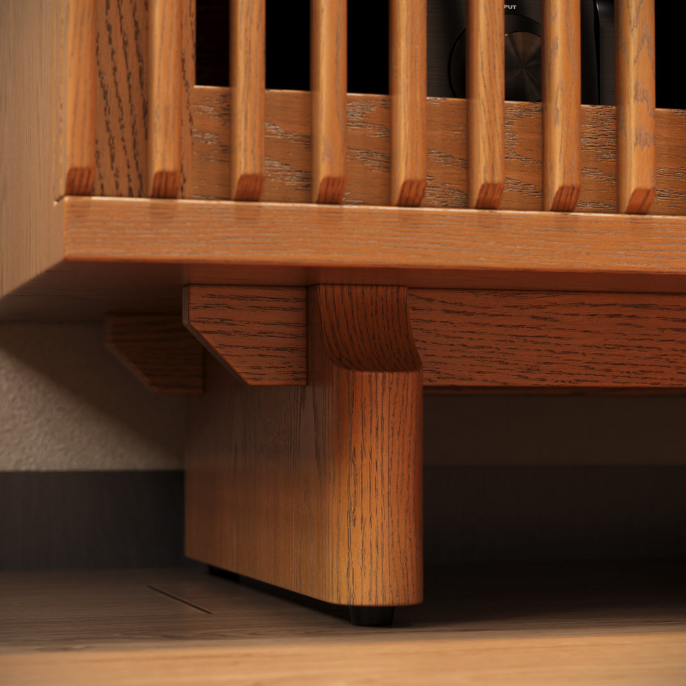 Ravelle Fluted LED Media Console