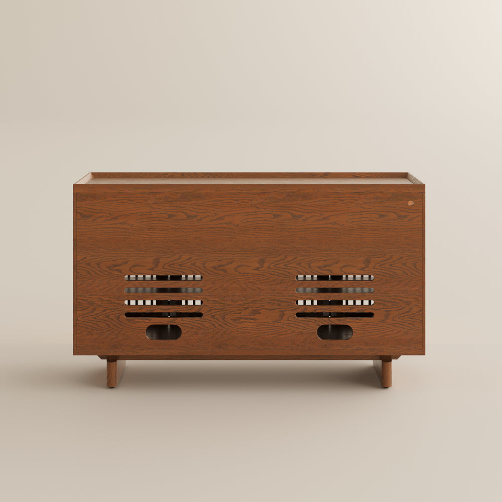 Ravelle Fluted LED Media Console