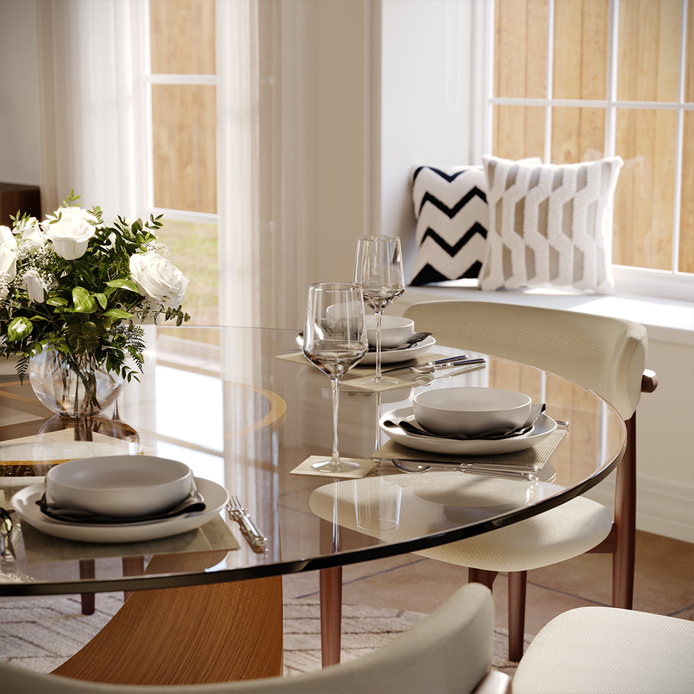 Aurelio Round Sintered Stone Dining Table