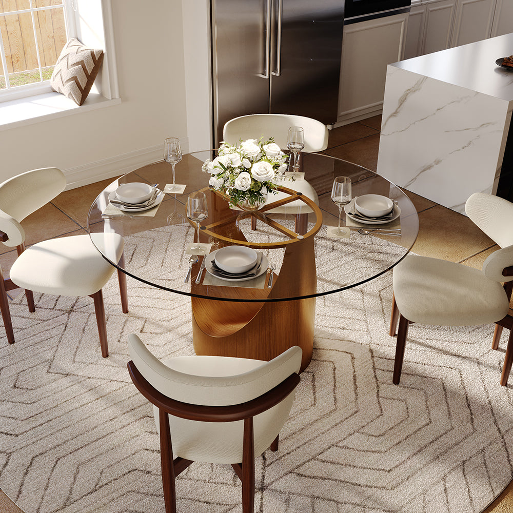 Aurelio Round Sintered Stone Dining Table