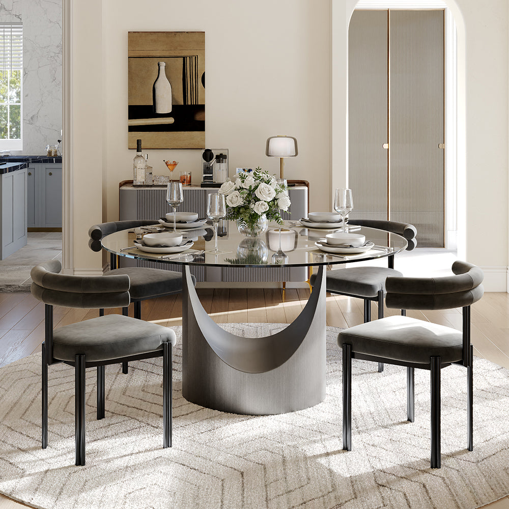 Aurelio Round Sintered Stone Dining Table