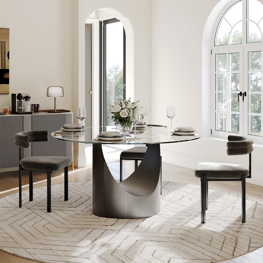 Aurelio Round Sintered Stone Dining Table