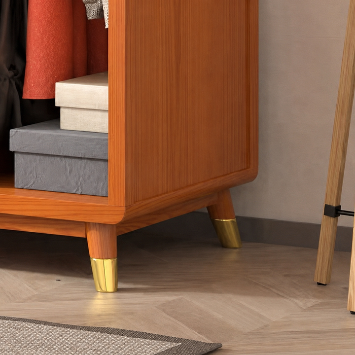 Dewi Japandi Rattan Wardrobe