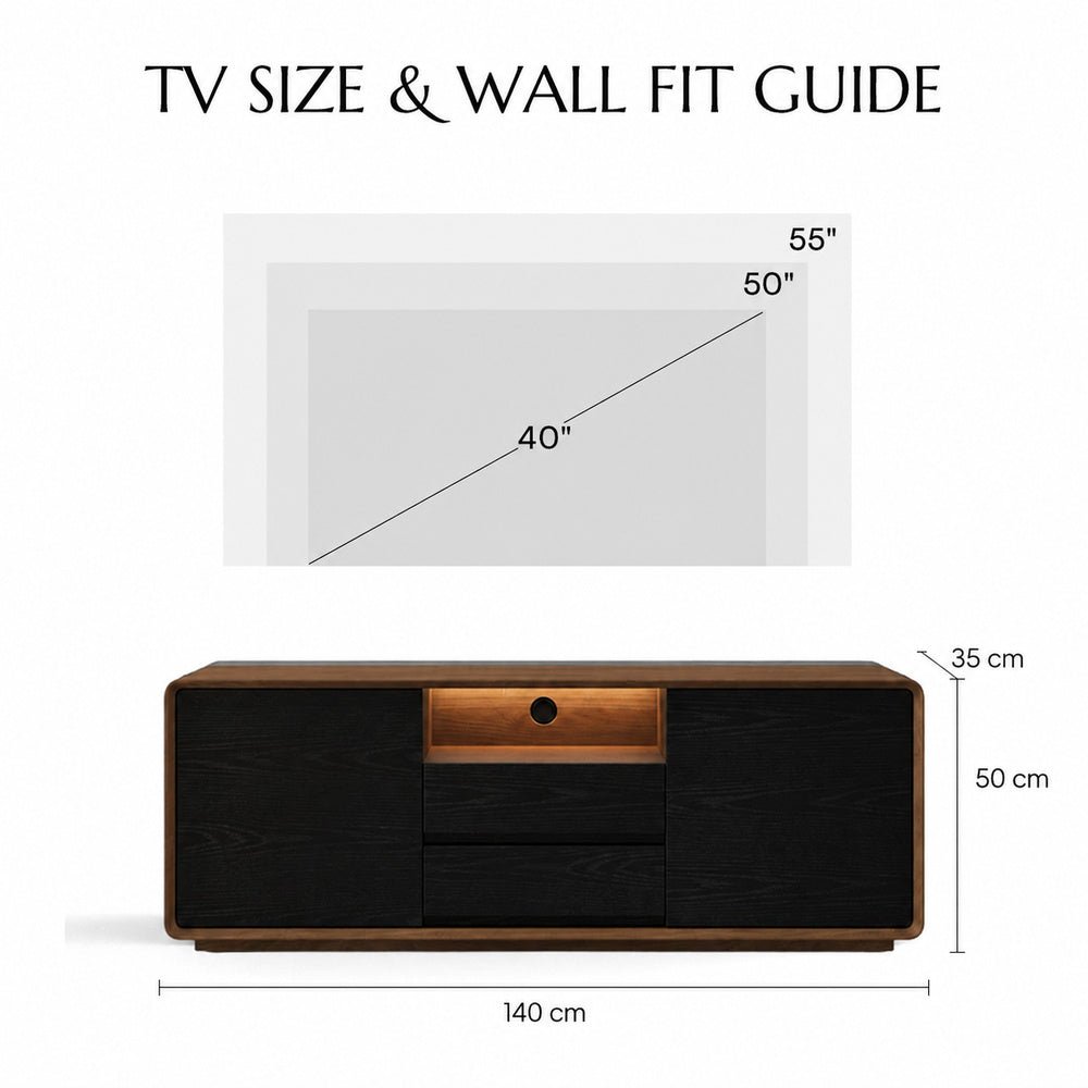 Aldren 140 cm Tall TV Stand - Exclusivia