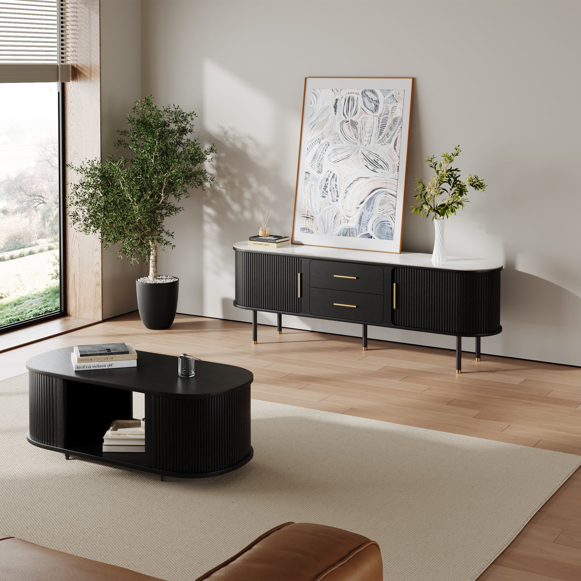 Eos Mid-Century Modern TV Stand