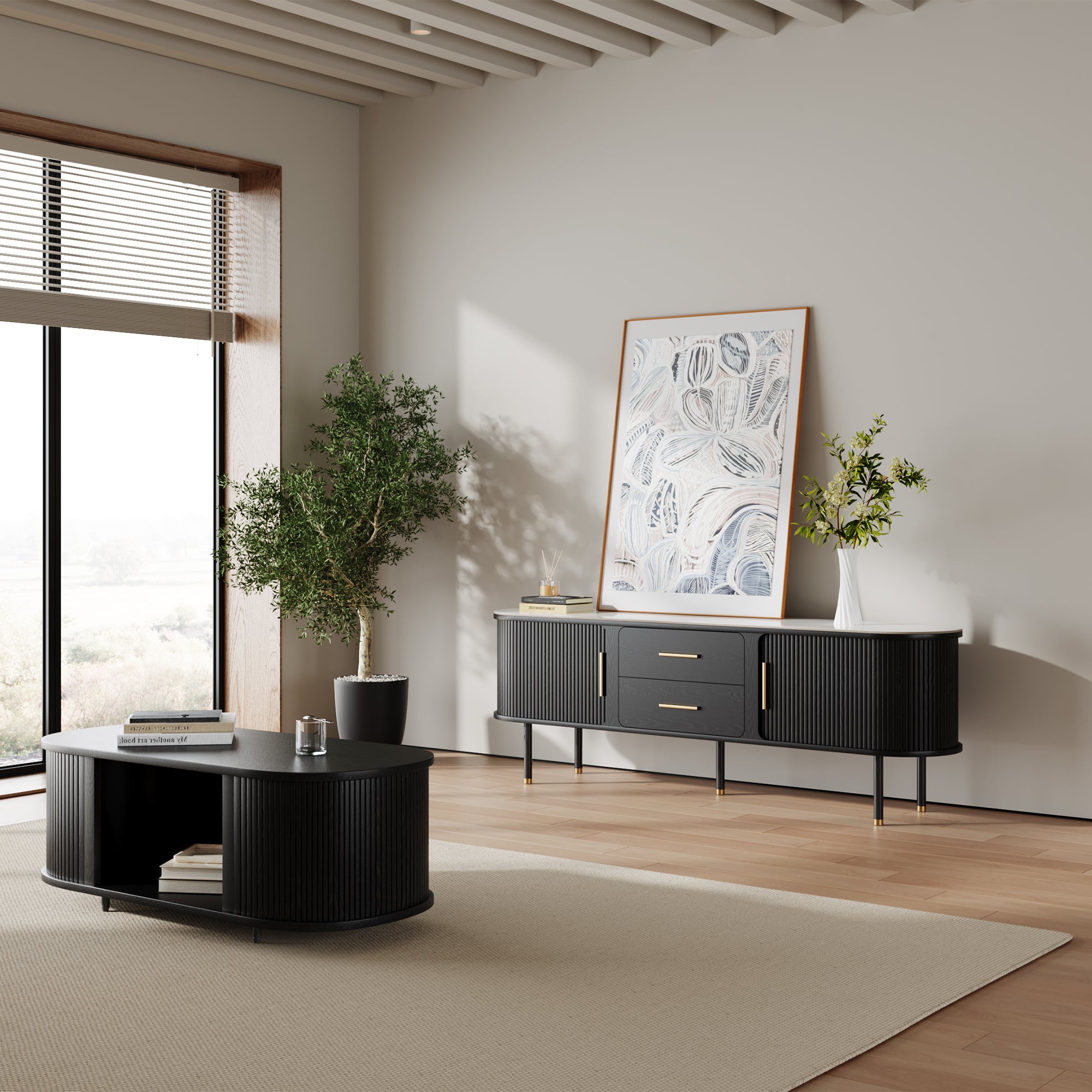 Eos Mid-Century Modern TV Stand