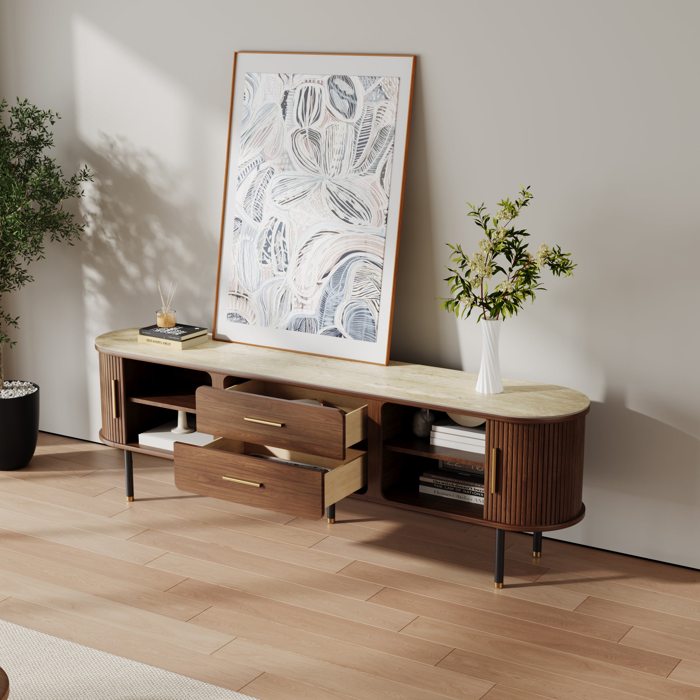 Eos Mid-Century Modern TV Stand
