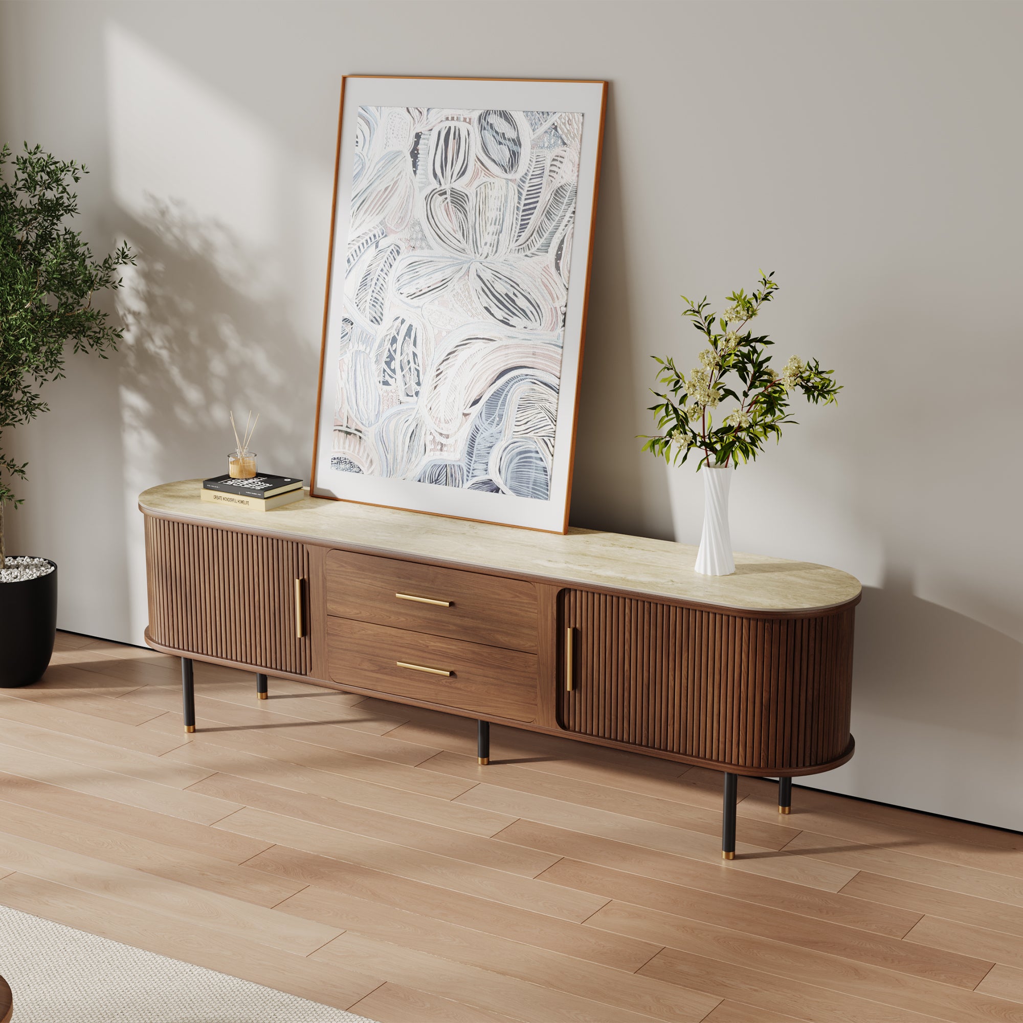 Eos Mid-Century Modern TV Stand