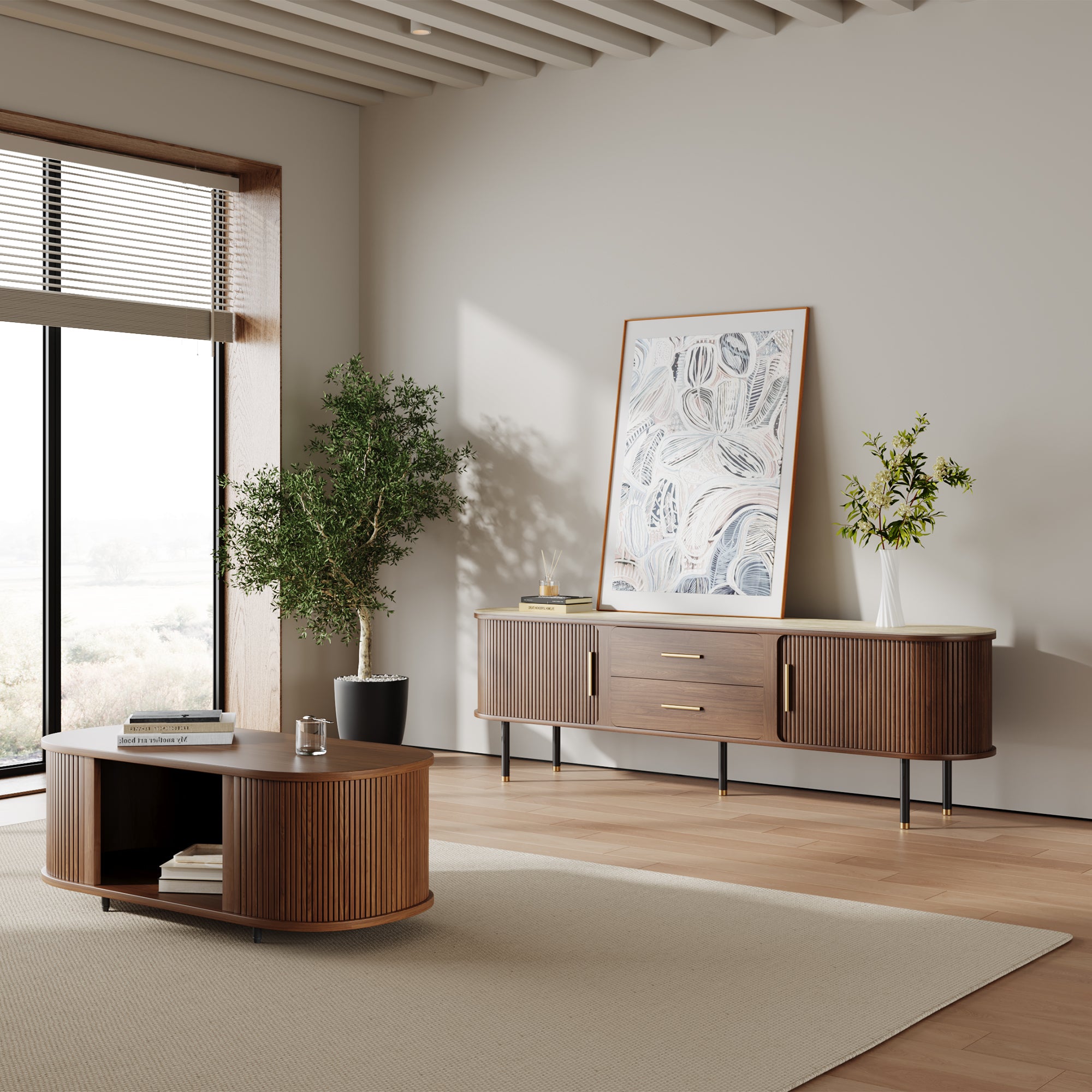 Eos Mid-Century Modern TV Stand