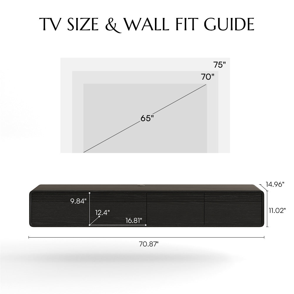 Float Mid-Century Floating TV Console