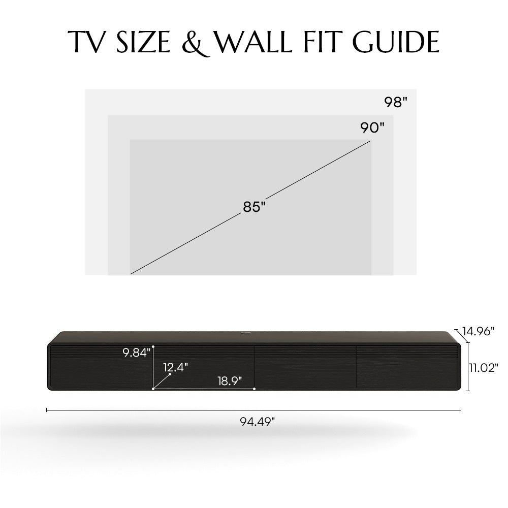Float Mid-Century Floating TV Console