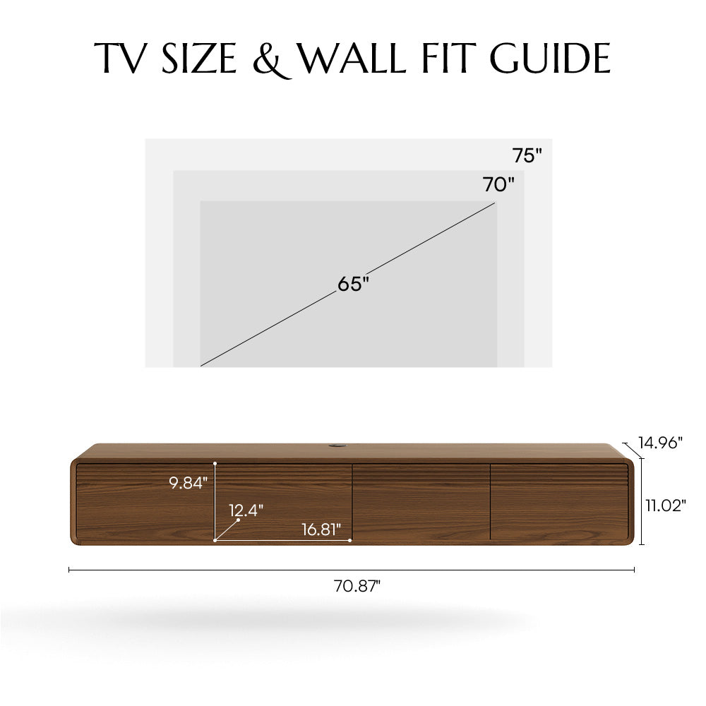 Float Mid-Century Floating TV Console