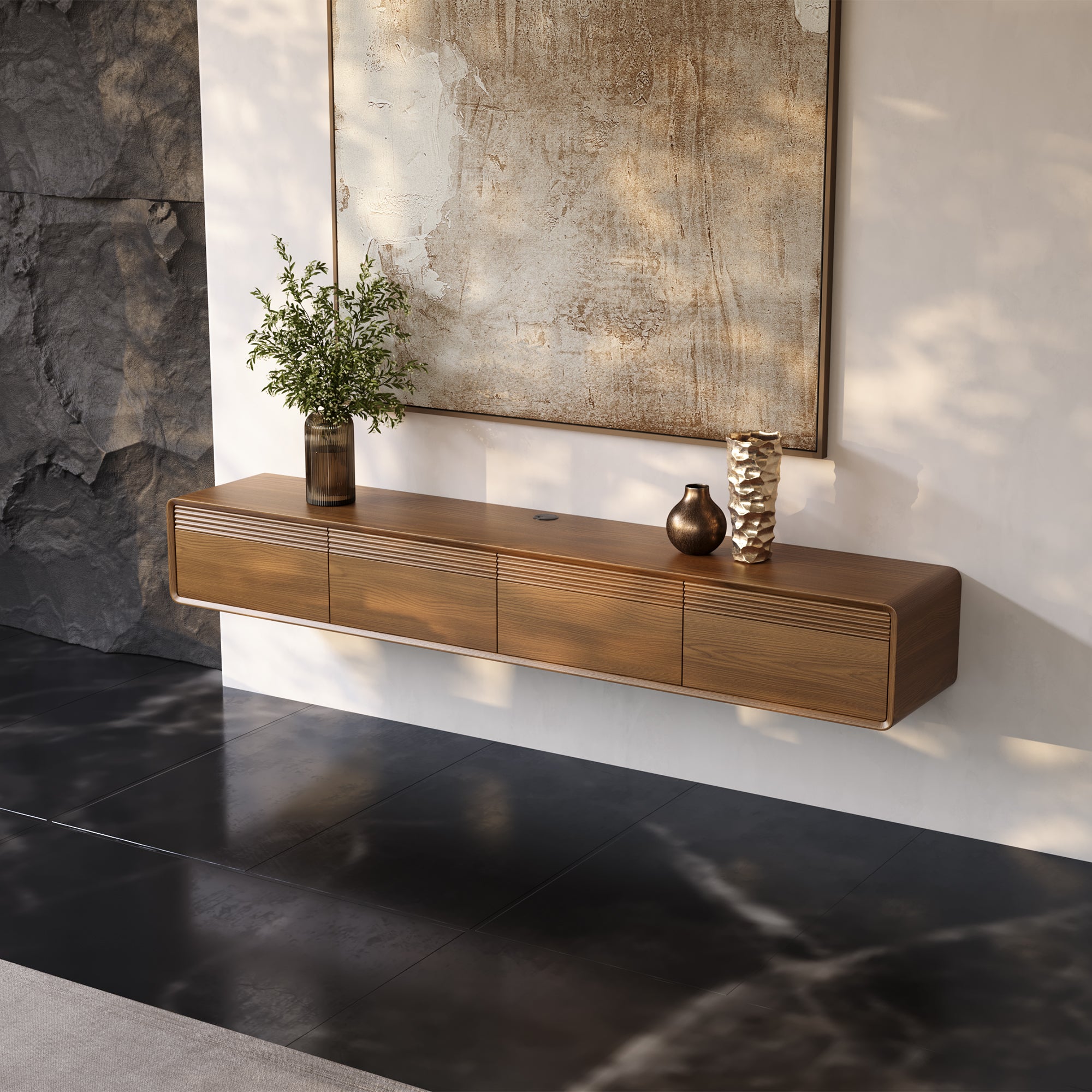 Float Mid-Century Floating TV Console