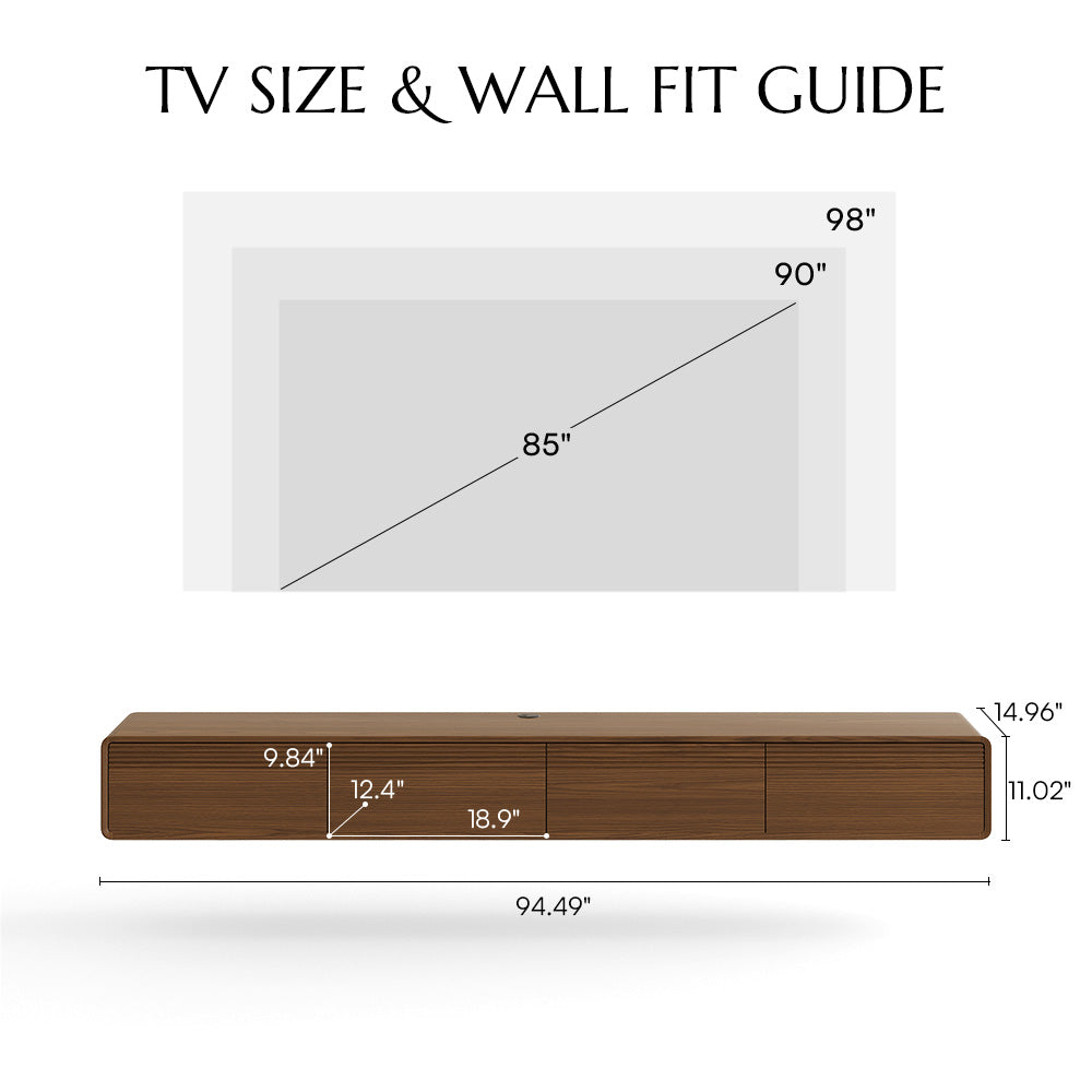 Float Mid-Century Floating TV Console