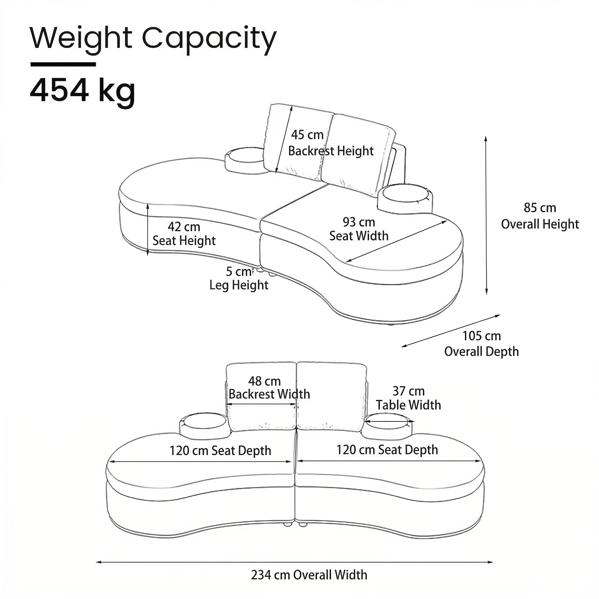 Gray / 230 cm