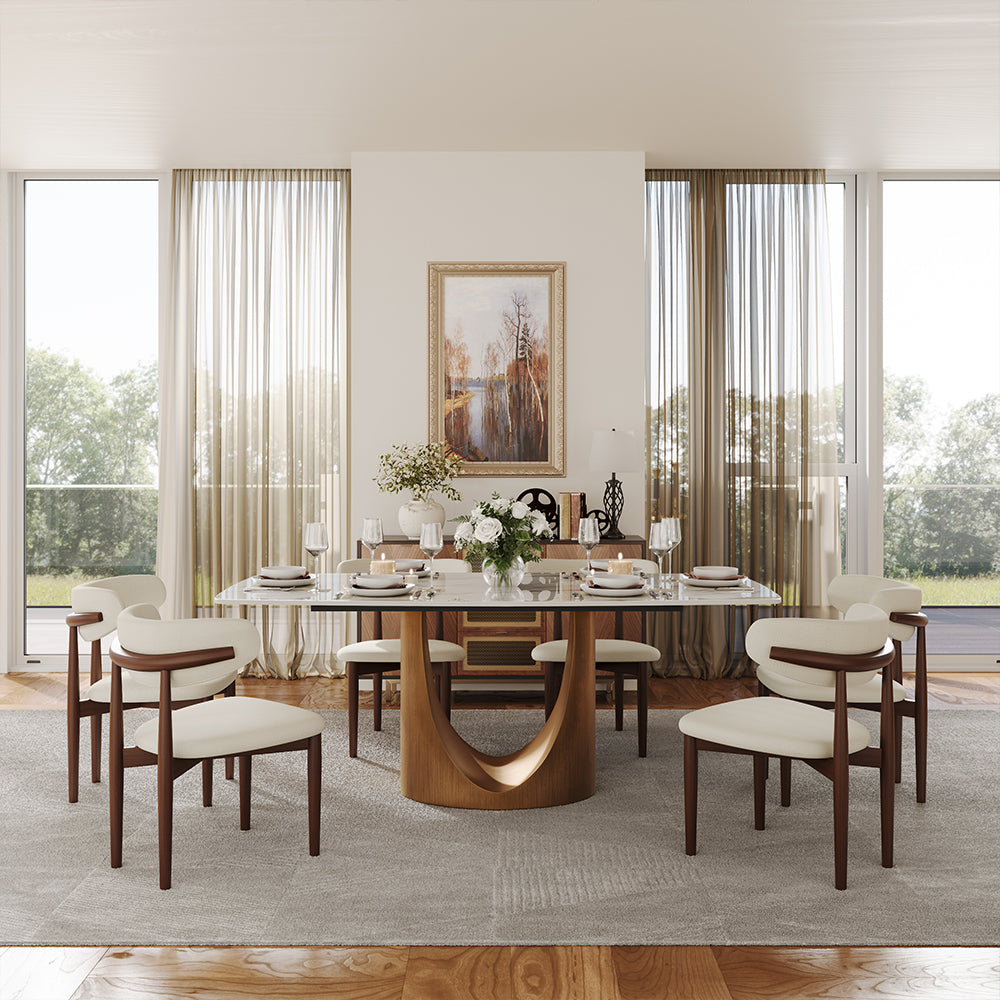 Aurelio Rectangular Sintered Stone Dining Table