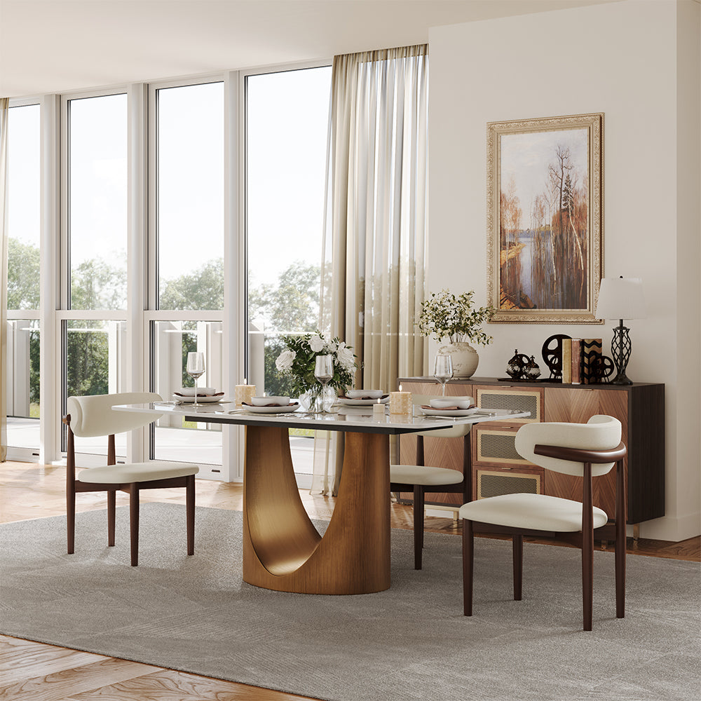 Aurelio Rectangular Sintered Stone Dining Table