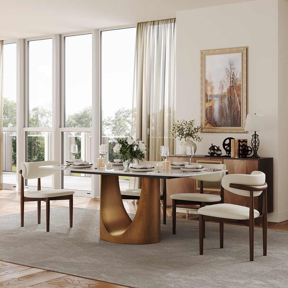 Aurelio Rectangular Sintered Stone Dining Table