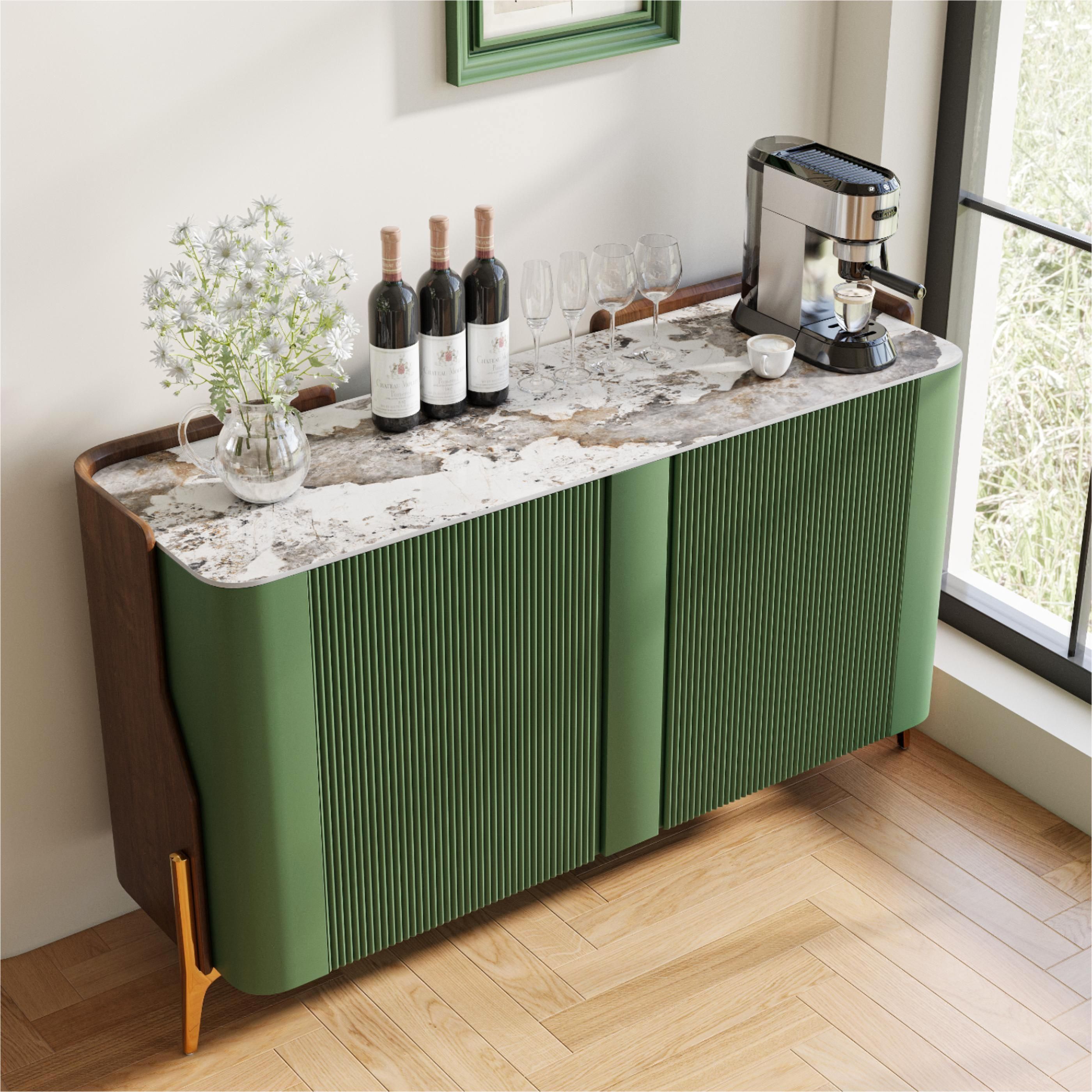 Solara Modern Storage Sideboard with Sintered Stone Top